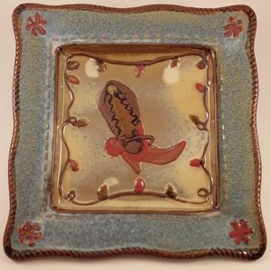 St. Nicholas Square Canyon Ranch Christmas plate